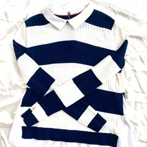 Tommy Hilfiger sweater and collared top